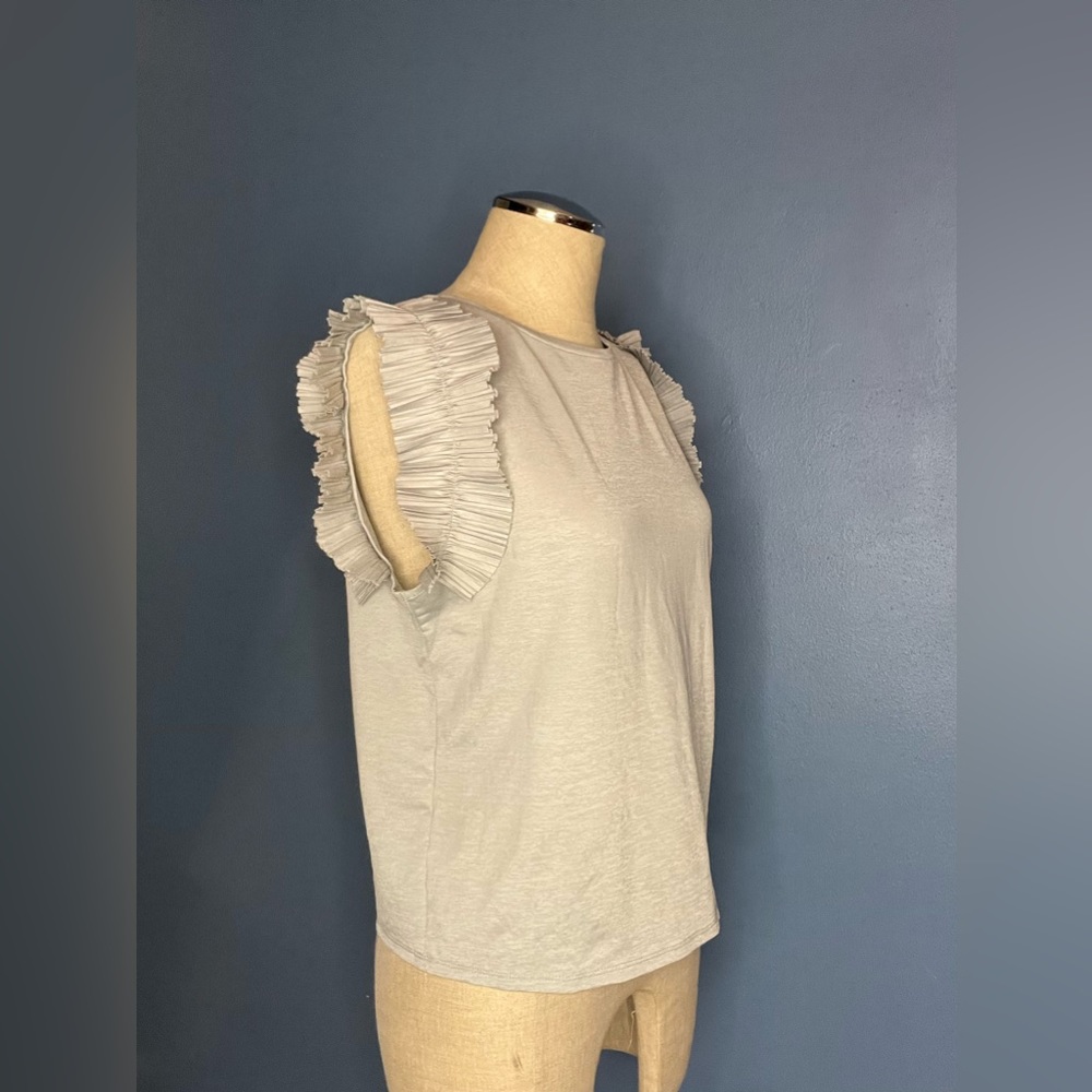 Pleated sleeve Zara top